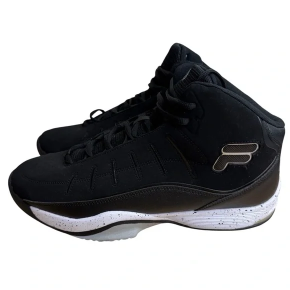 Fila Men's Afar Basketball Black & White Athletic Shoes Size 14 - Picture 5 of 10